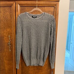 A.Z.I  Gray Cable Knit Crewneck Sweater